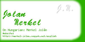 jolan merkel business card